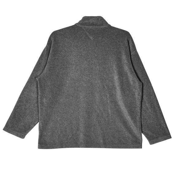 VTG Y2K Tommy Hilfiger Spellout‎ Sweater Men's XL Half Zip Fleece Pullover - Picture 3 of 6